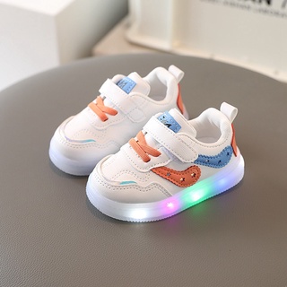 Tamaño 16-30 Bebé LED Zapatos Niño Niños Niñas Casual De Verano