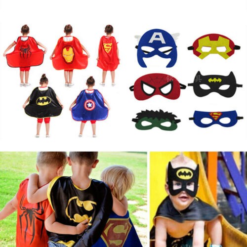 Capas y máscaras de superhéroe, disfraces de Cosplay, fiesta de