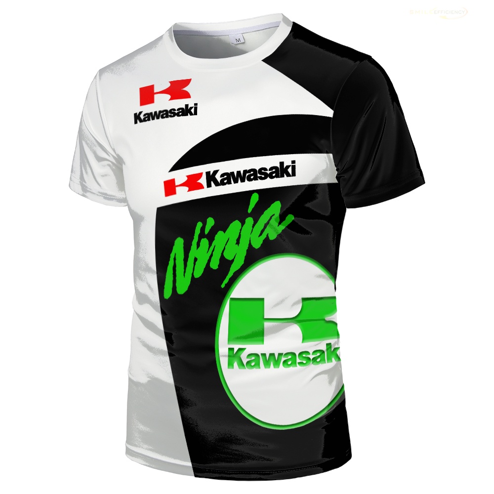 Kawasaki Hombres Camisetas Cómodas Equipo De Motocicletas Coche De