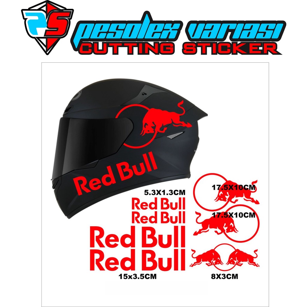 Conjunto de pegatinas para casco Redbull kyt tt course nfr red bull 2  pegatina