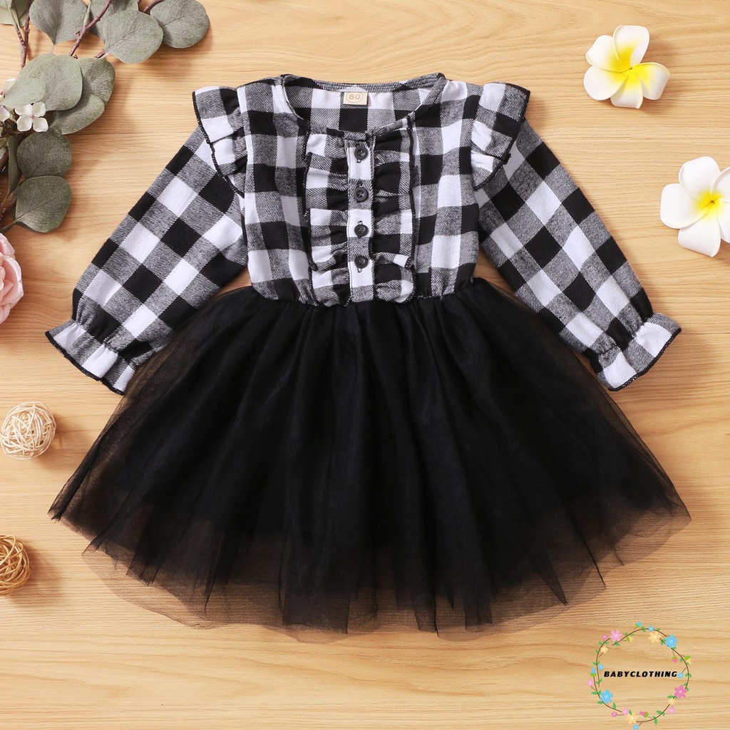 BBCQ Little Girl s Casual Vestido De Manga Larga De La Moda De