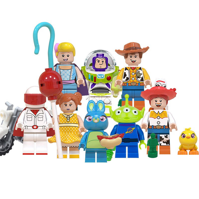 En STOCK Toy Story 4 Minifigures Alien Bonnie Woody Jessie Cartoon ...