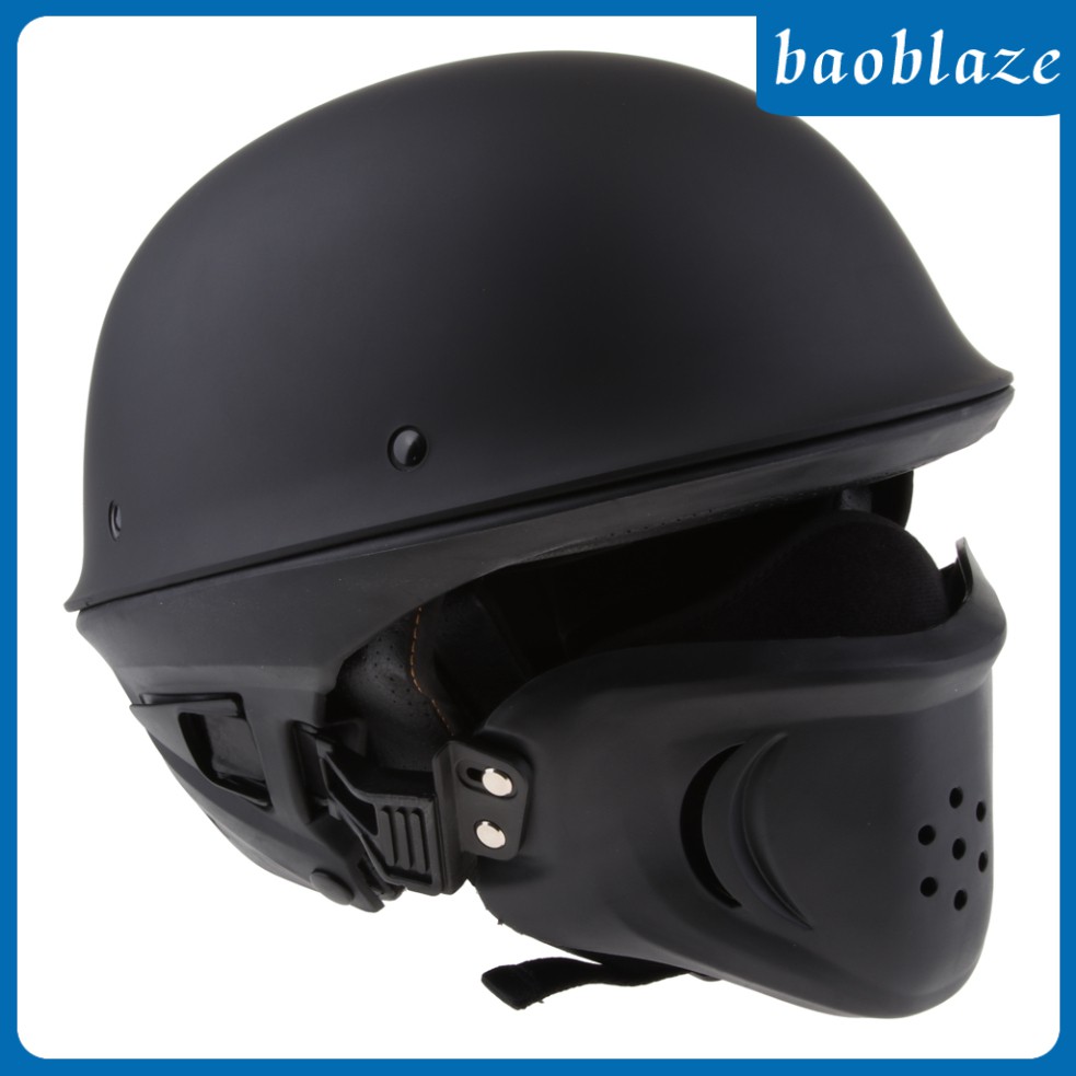 BAOBLAZE Rogue Flat Street Bobber Chopper Motocicleta Medio Casco