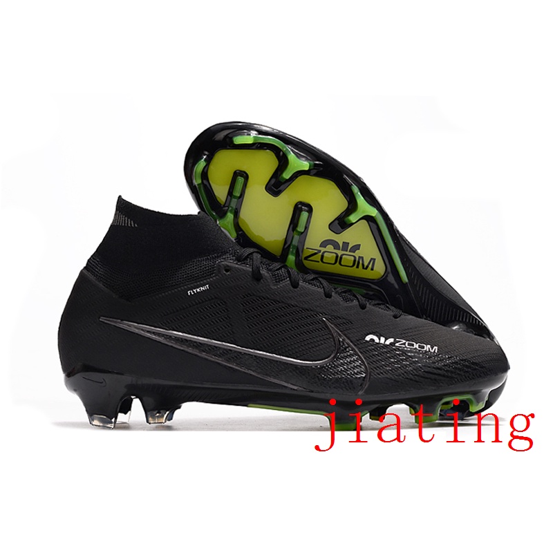 Nike Air Zoom Mercurial Superfly IX Elite Sg Pro Anti Clog Black Dk Smoke Grey Summit White Volt