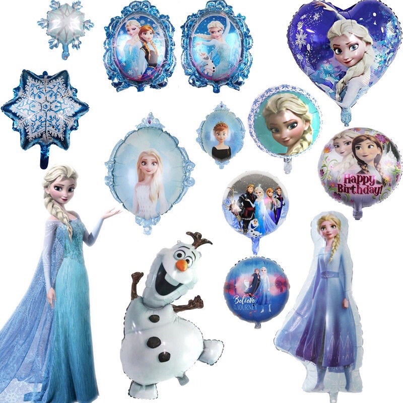 Pack De Globos De Frozen, Elsa, Ana Y Olaf, 64 Piezas