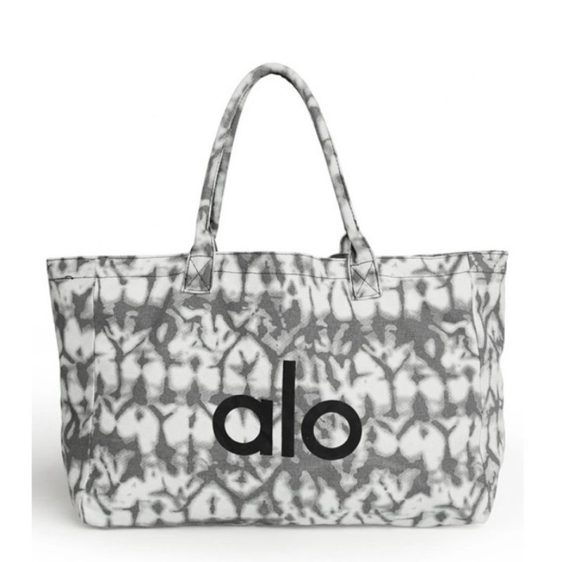 Alo YOGA SHOPPER bolso TOTE gris TIEDYE