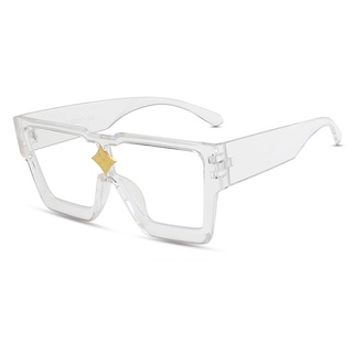 NULOOQ Gafas de sol retro millonario para mujeres y hombres, vintage, de  moda, planas, marco grueso, cuadradas, gafas de sol