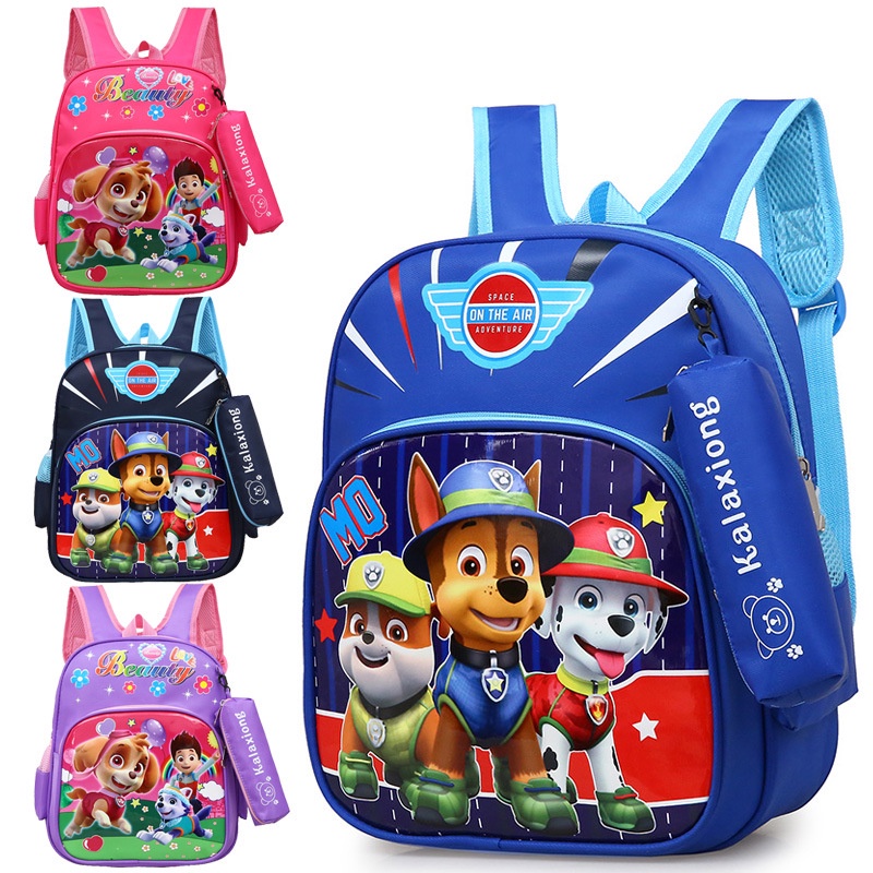 PAW Patrol Mochila Escolar Para Niños Nueva Patrulla Canina Elemento De  Dibujos Animados Para Estudiantes/Reducción De Columna Vertebral Protectora  De Carga