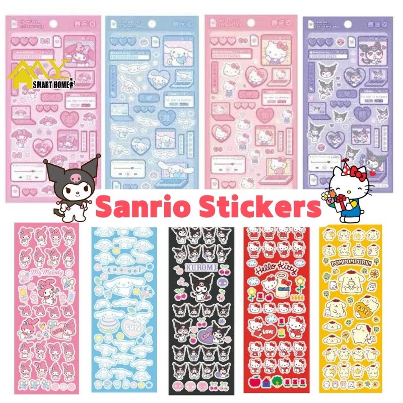 Pegatinas De Dibujos Animados Multifuncionales Para Niños Hello Kitty ...