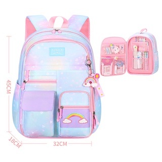 Mochilas para niñas con capacidad escolar, bolsas para libros de primaria,  bolsas escolares para adolescentes y niñas, mochila casual, B-Negro