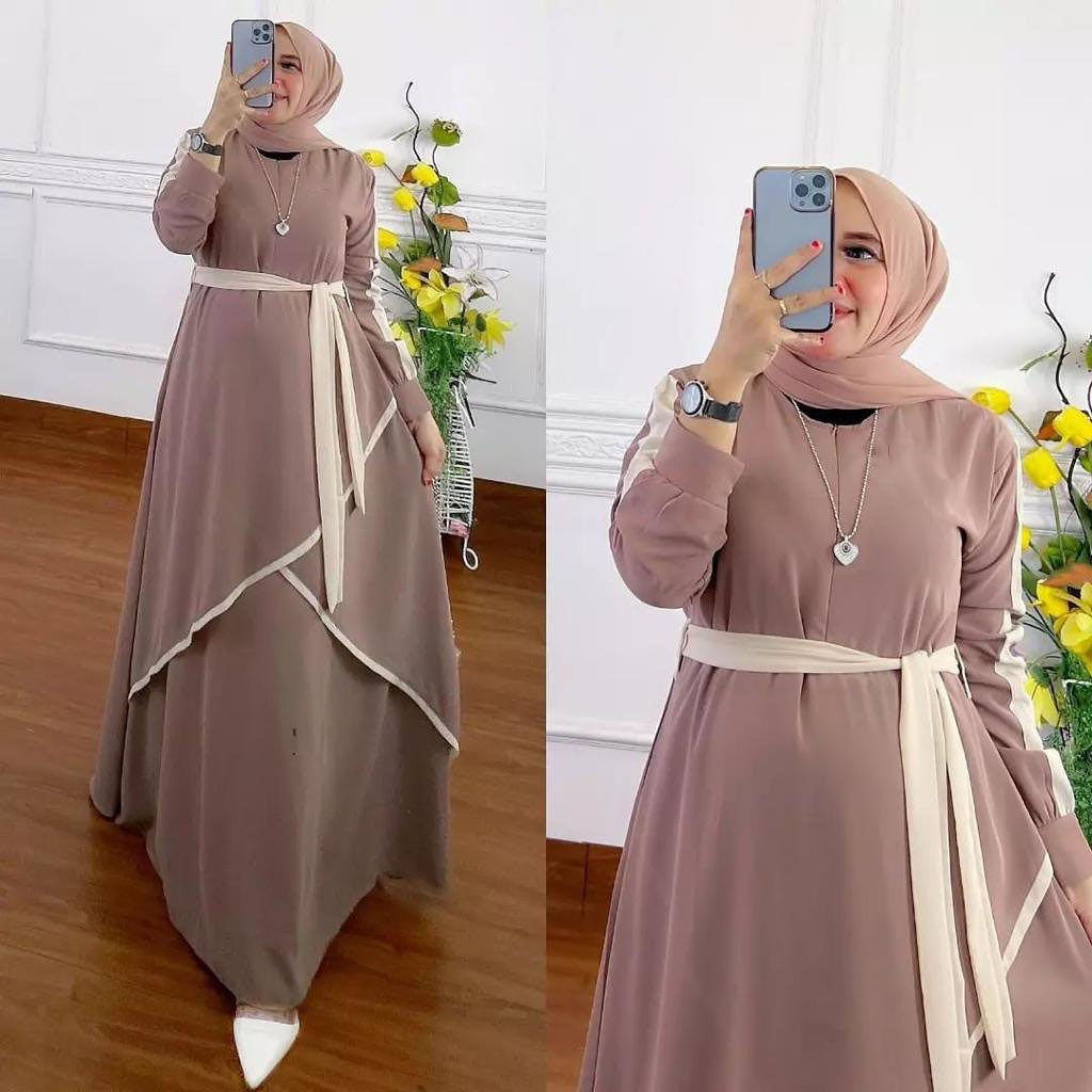 Vestido Mujer Musulmán De Oración Manga Larga Abaya Vestido