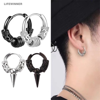 Pendientes De Acero Inoxidable Para Hombre Aretes De Lujo Circonita Cristal  Moda