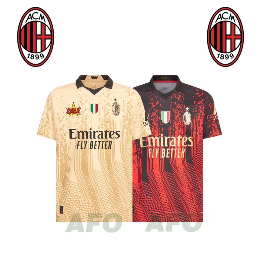 AC Milan Jersey 23 24 Futbol Cuarta Camiseta Especial Hombres Deportiva Version De Fans De Alta Calidad Shopee Colombia