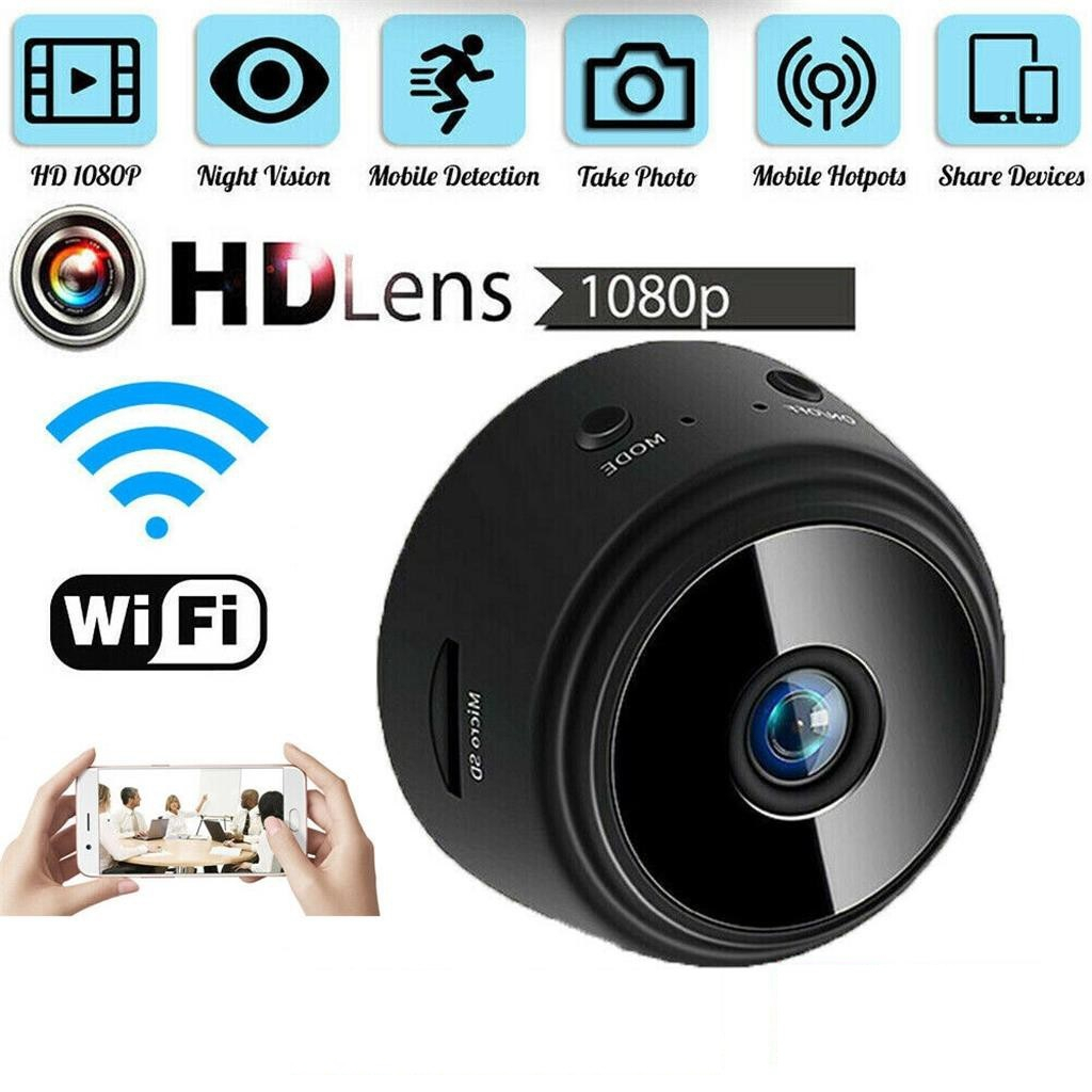 Mini cámara espía-cámara oculta-cámara WiFi inalámbrica-1080P HD Video y  cámara de audio-cámara de visión nocturna-cámara de detección de movimiento-cámara  oculta para niñera-soporte para tarjeta SD-cámara de vigilancia Full HD  Zhivalor HMKY003