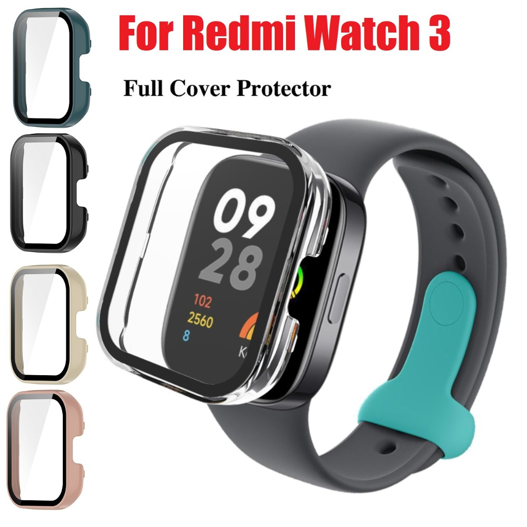 PC + Cubierta De Vidrio Templado Para Redmi Watch 3 Funda A Prueba De  Golpes Bumper Completa Protectora Protector Accesorios De Reloj Inteligente