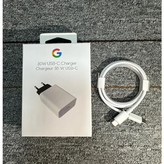 Google 30W Usb-C Cargador De Carga Rápida Adaptador De Viaje A Cable Tipo  Para Pixel 7 6 5 Pro 6A 5A 4A 3 2 XL