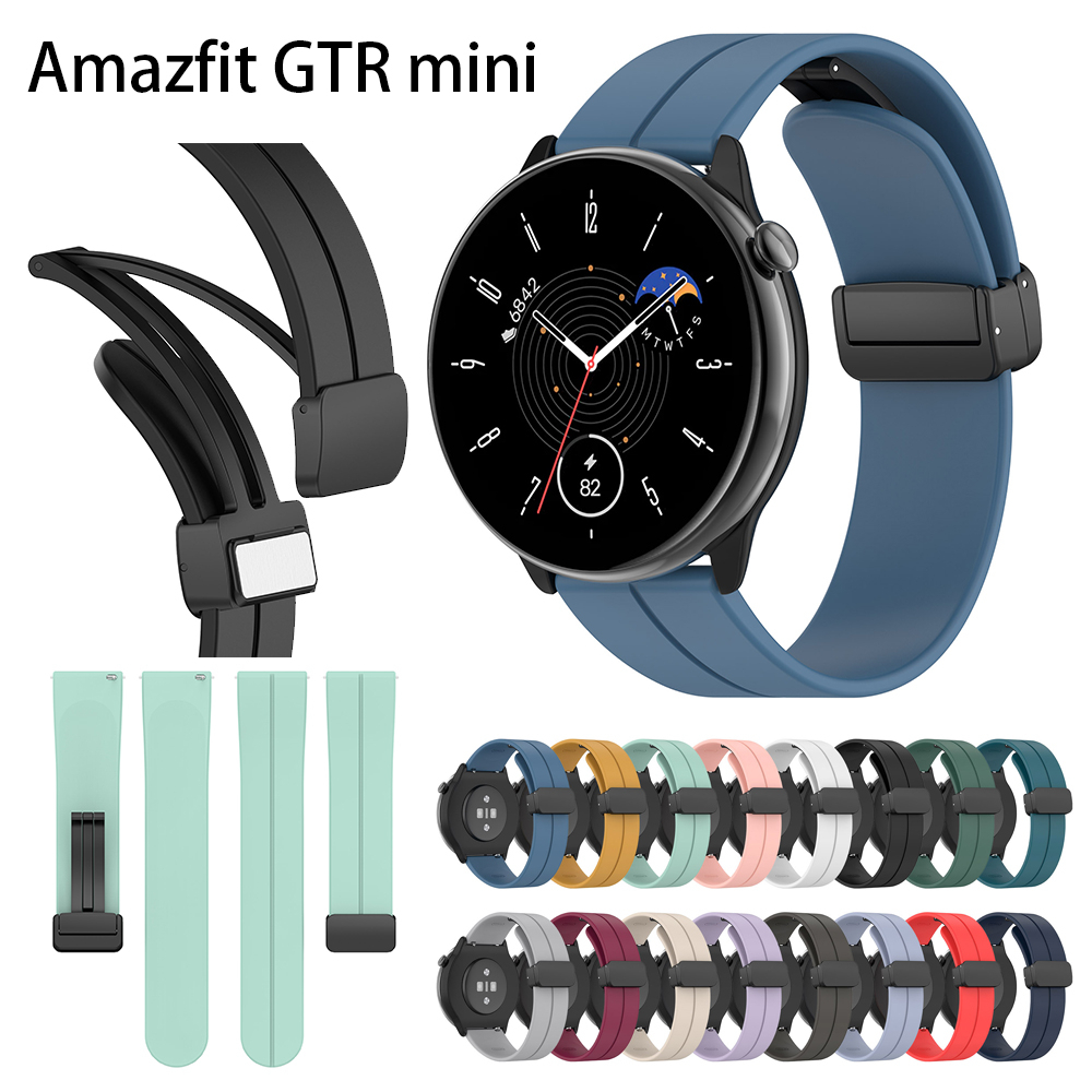 Para Amazfit GTR mini A2174 Correa 4 3 Pro GTS 4 2 Bip 20mm 22mm Hebilla  Rápida Diseño De Silicona Suave Correas De Reloj Inteligente