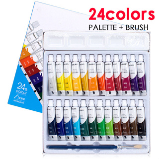 Kit de acuarelas profesionales, pigmento de 24/36 colores para