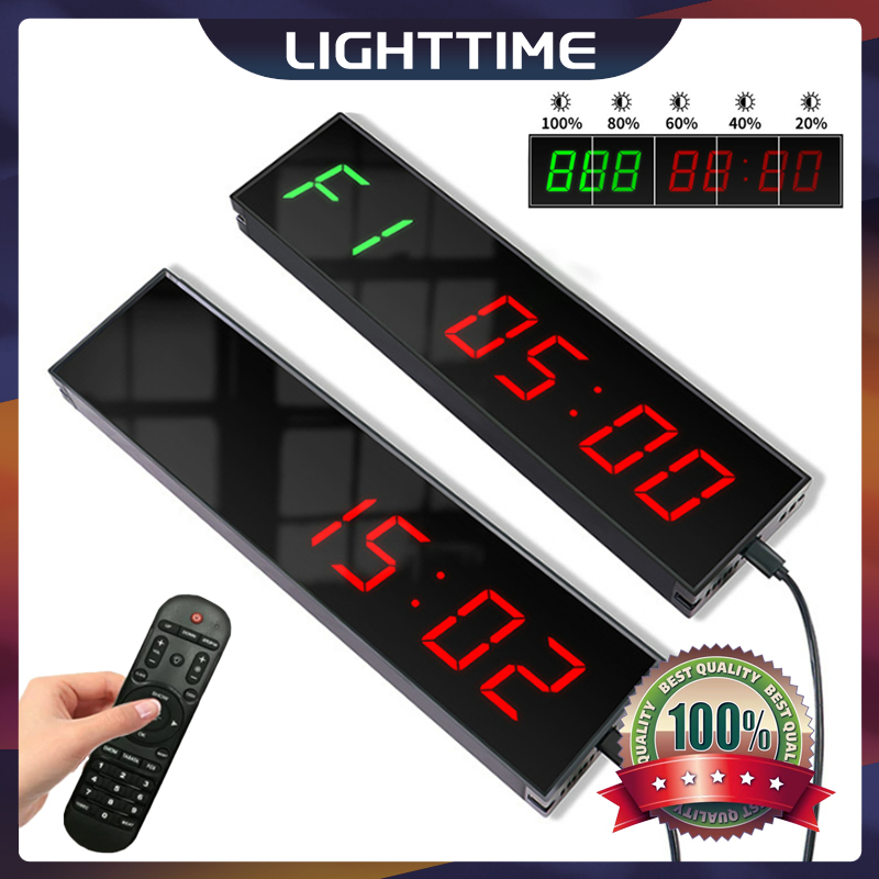 Reloj Pared Grande Temporizador De Gimnasio, Cronu00f3metro, Reloj