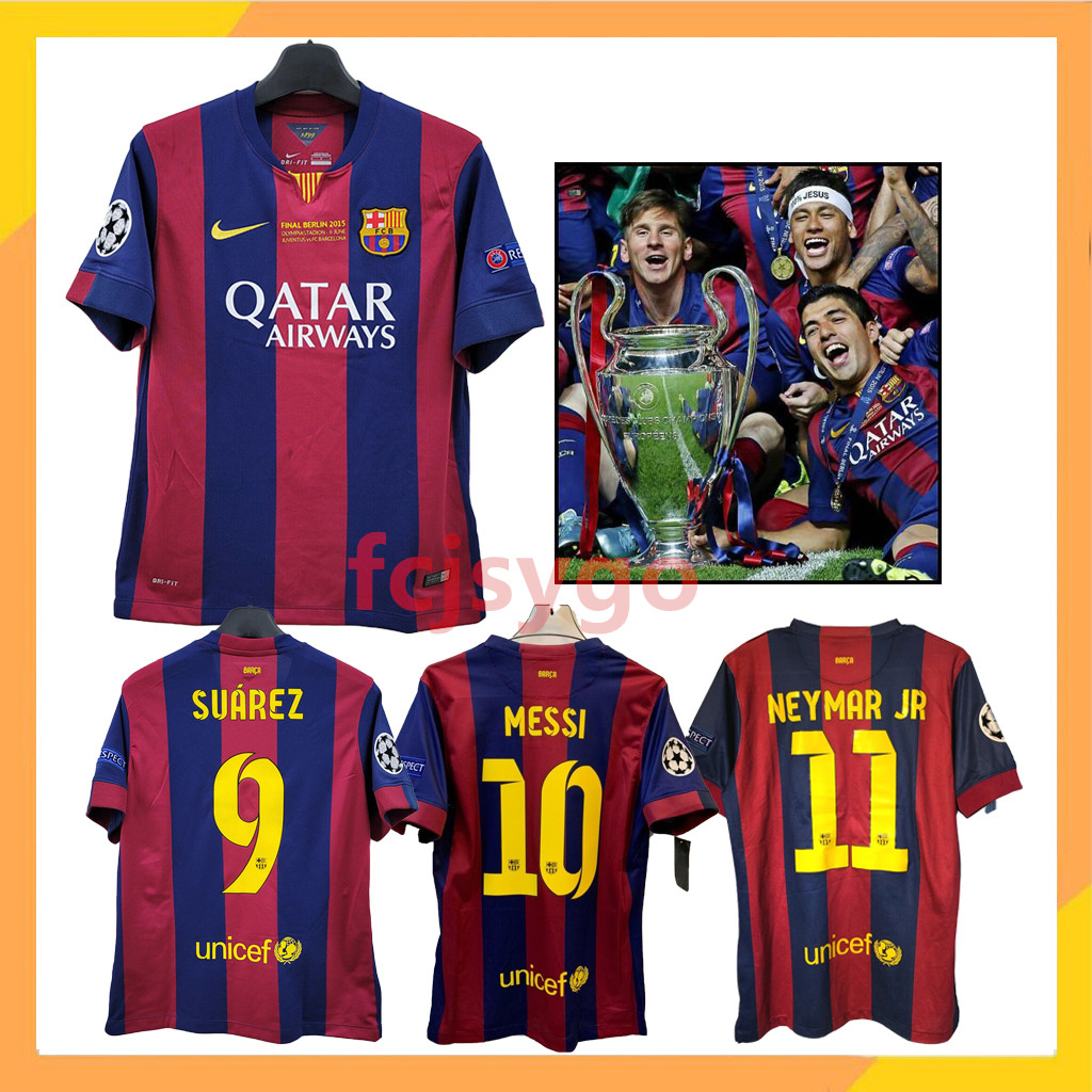 Camiseta De Futbol Local Barcelona 2014 2015 14 15 Edicion Final UCL Shopee Colombia