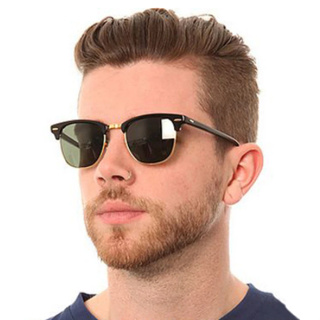 Las mejores ofertas en Gafas de Sol Redondo Transparente de oro para  hombres