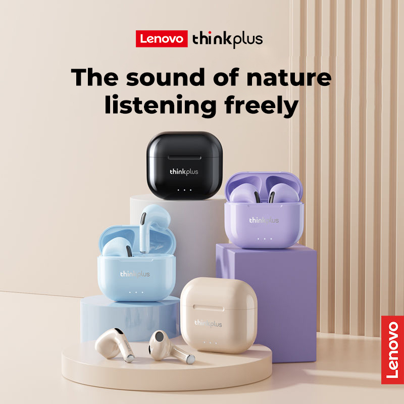 Lenovo-auriculares inalámbricos LP40, dispositivo de audio TWS