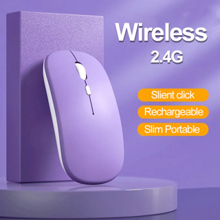 Ratón inalámbrico con Bluetooth para ordenador, Mouse inalámbrico  recargable, ergonómico, silencioso, para juegos, para portátil, tableta