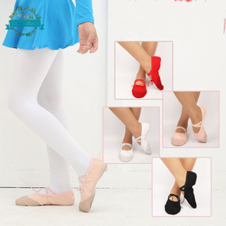 LS Niñas Zapatos De Ballet Profesional Lienzo Suela Blanda Niños Zapatillas  De Baile Mujer Bailarina Yoga Gimnasio