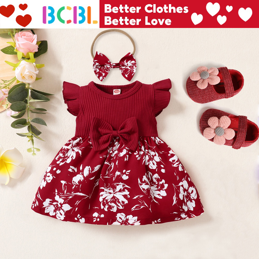 BCBL Vestido Barbie Para Bebé Niña Rosa Sin Mangas Espalda Mameluco 3 18  Meses