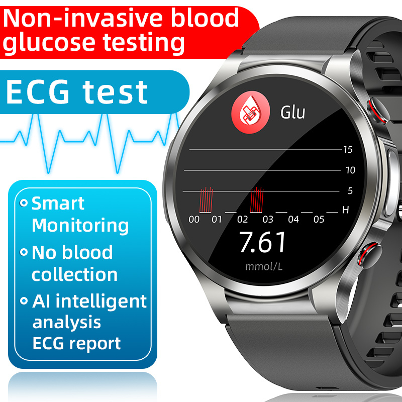 Reloj inteligente E09: monitoreo de ECG, glucosa en sangre