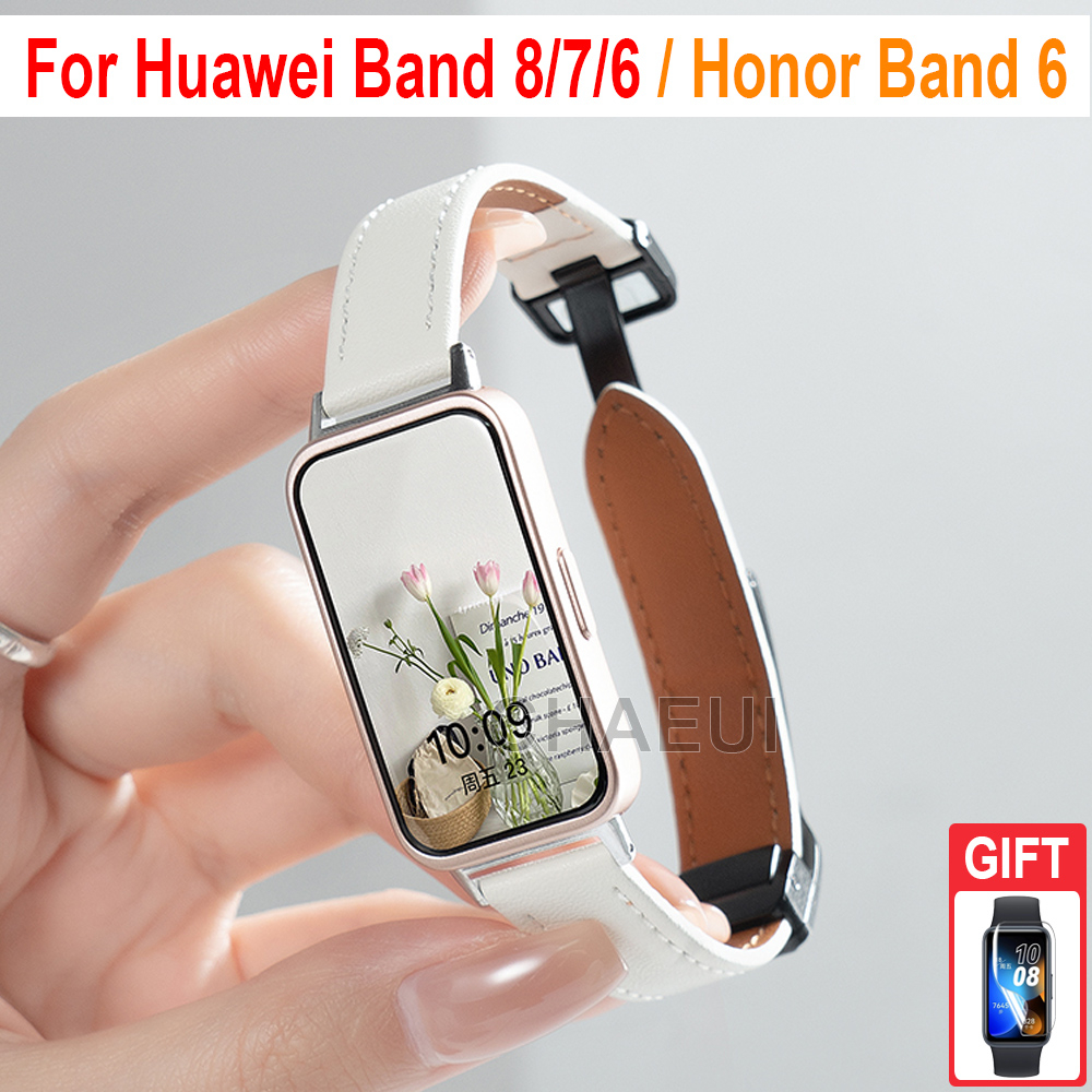 Comprar Correa de silicona para Huawei Band 8 7 6/Honor Band 7 6 correas de  pulsera correa de pulsera de repuesto para película protectora de pantalla Band  8
