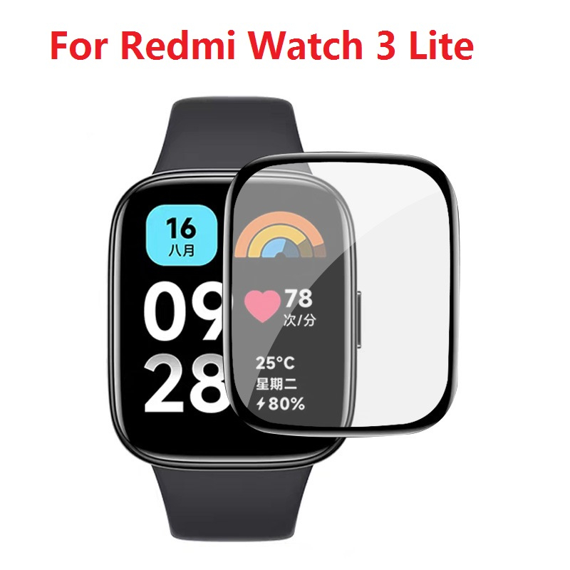 Funda de silicona suave para reloj inteligente, Protector de pantalla para Xiaomi  Redmi Watch 3, 3Lite