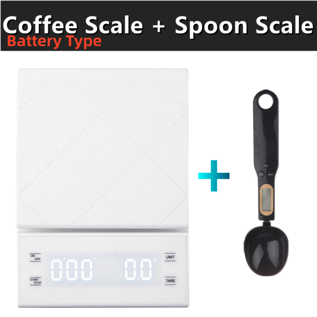 Luisun Coffee Scale with Timer and Tare Function, 3kg/0.1g Precision,  Digital Espresso Coffee Scale Pour Over Drip with Back-Lit LCD Display
