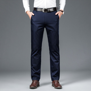 Pantalones De Traje Formal De Oficina Para Hombre , Sin Planchar