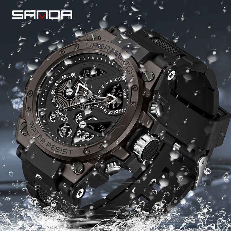 Reloj Hombre Digital Multifuncional Para Hombre A Prueba De Golpes  Impermeable Reloj Mujer