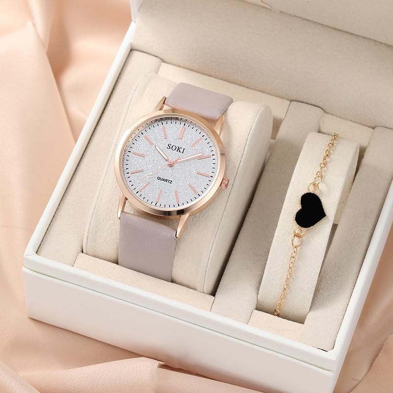 Reloj muñequera fashion cuero