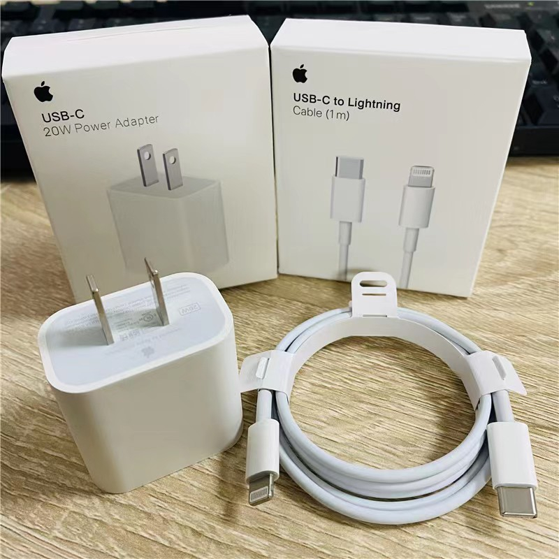 100 Original Apple Iphone Lightning Cable Cargador 20w Usb C Adaptador De Alimentación 1m2m 3801