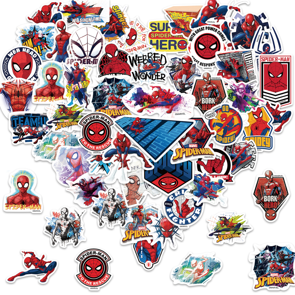Pegatinas Superheroes Spiderman Iron Man Decorativo Niños