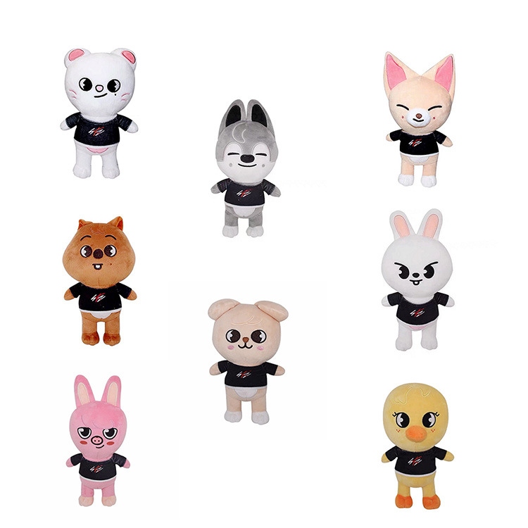 Kpop Stray Kids Poupée en Peluche Skzoo Cartoon Peluche Nouveaux Vêtements Style SKZ Dessin pour Fans (Han Quokka Kpop Stray Kids Poupée en Peluche Skzoo Cartoon Peluche Nouveaux Vêtements Style SKZ Dessin pour Fans (Han Quokka