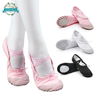 LS Niñas Zapatos De Ballet Profesional Lienzo Suela Blanda Niños Zapatillas  De Baile Mujer Bailarina Yoga Gimnasio