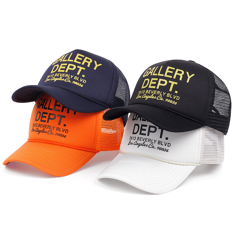 Nueva Llegada GALLERY DEPT Trucker Mesh hat Letter Foam Baseball Gorra ...