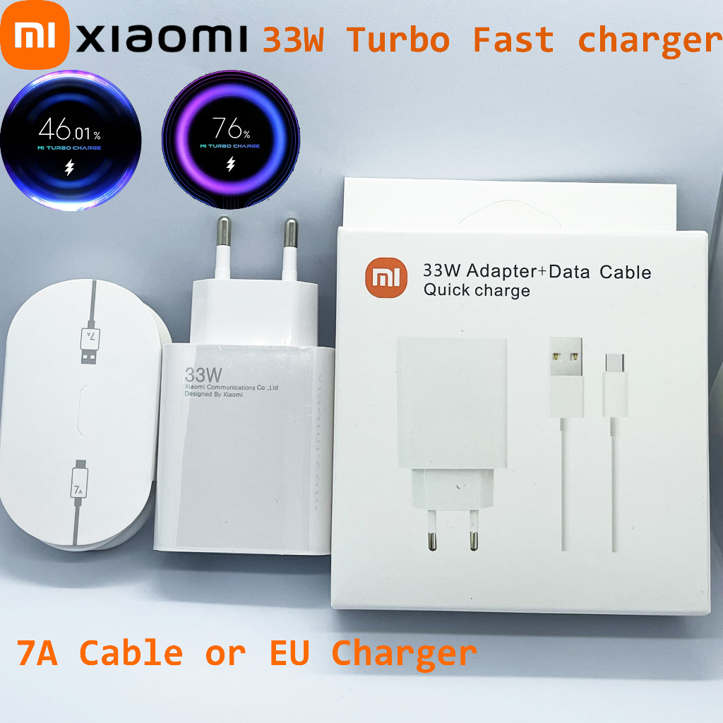 Cargador Xiaomi 33W Turbo + Cable