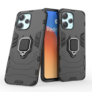 Funda Redmi Note 12 Case Redmi Note 12 Pro+ 5G Pro Plus Silicona Líquida  Suave A Prueba De Golpes Carcasa Anillo Magnético Soporte Cordón