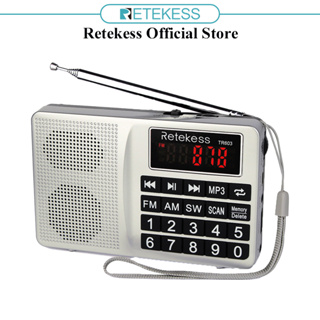 Radio Portatil Pequeña Digital Radio de Bolsillo FM Am SW DSP Transistor  Bateria Radio con Altavoz de Sonido Reloj Despertador y Temporizador :  : Electrónica