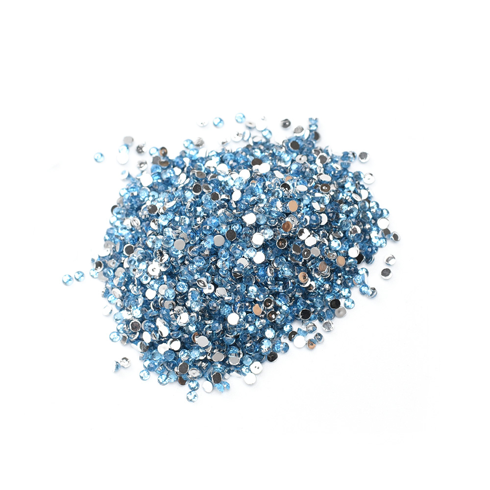 MengH-SHOP Cristallo Strass Acrilico Gemme Schiena Piatto Scintillante Pietre Preziose per DIY Artigianato Vestito Vestiti Multicolore 8 Forme 1200 Pezzi