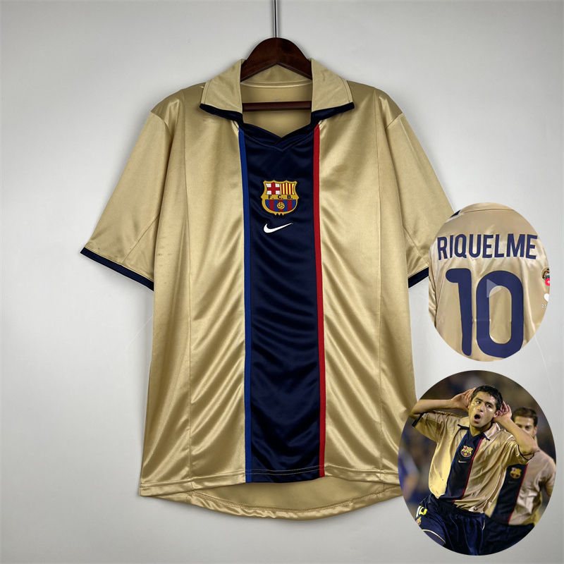 Barcelona 2002 2003 Camiseta De Futbol De Visitante RIQUELME 02 03 Shopee Colombia