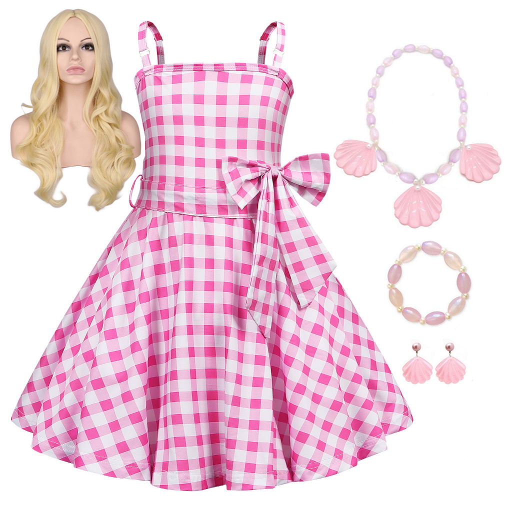 Disfraz Barbie Vestido de Cuadros para Niña y Adulto – Comercial REMAR