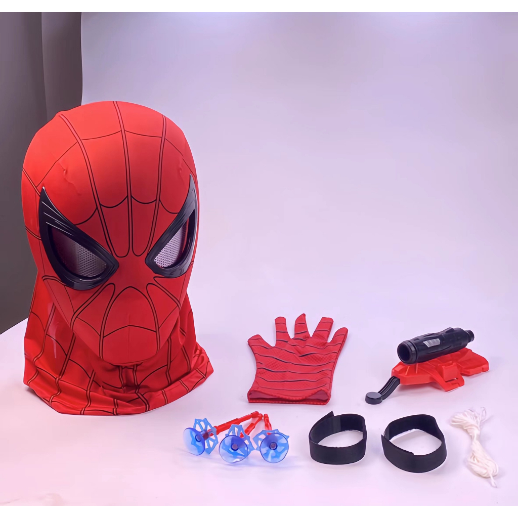 Spiderman Máscara De La Cabeza Juguetes Para Niños Cosplay Ojos En Movimiento Electrónica Hombre Araña Adultos Regalo Adecuado Para Cuatro Estaciones I.1006220797