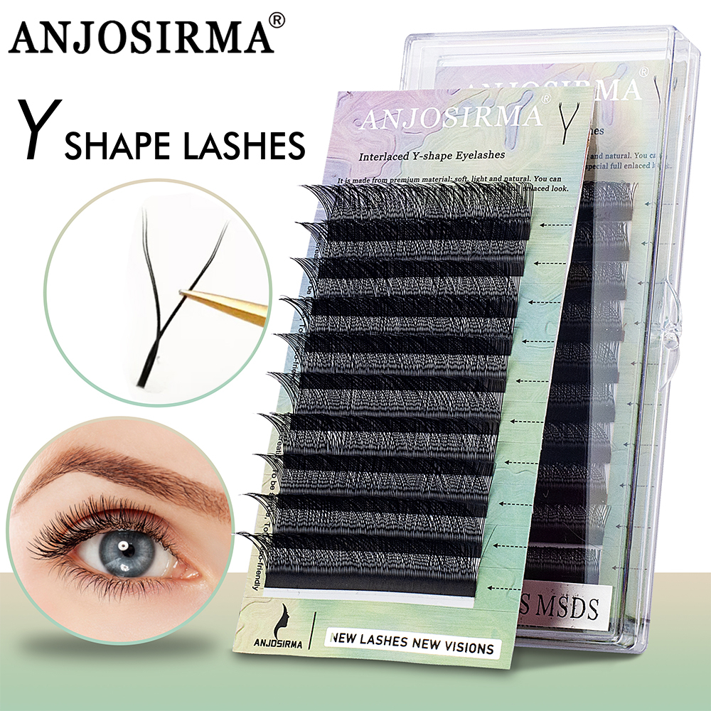 Anjosirma Yy Premium Extensiones De Pesta As Brasile As En Forma De Y