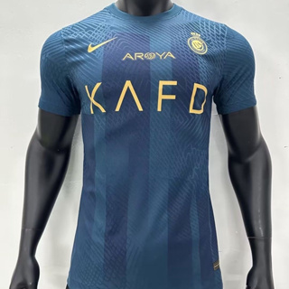 23-24 Camiseta De Equipo Al Nassr Cristiano Ronaldo CR7 Visitante Fútbol  Masculino Azul